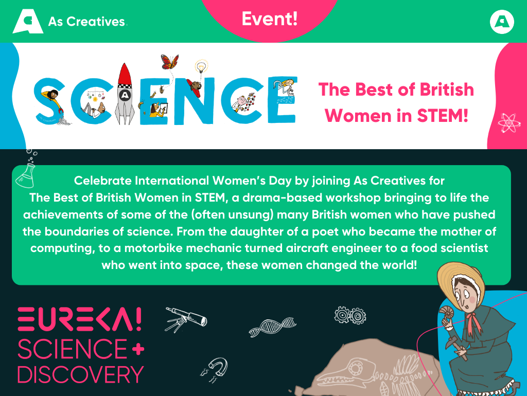The Best of British Women in STEM at Eureka! Science + Discovery this March